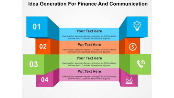 Idea Generation For Finance And Communication PowerPoint Template Idea Generation For Finance And Communication PowerPoint Template