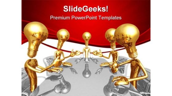 Idea Meeting Business PowerPoint Templates And PowerPoint Backgrounds 0611