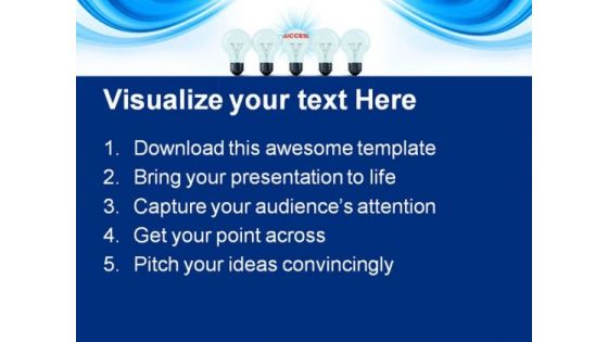 Idea Success Business PowerPoint Themes And PowerPoint Slides 0811