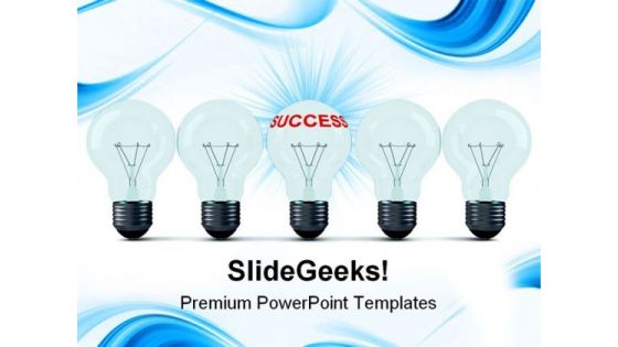 Idea Success Business PowerPoint Themes And PowerPoint Slides 0811