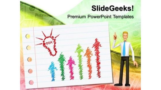 Idea To Growth Business PowerPoint Templates And PowerPoint Themes 0512