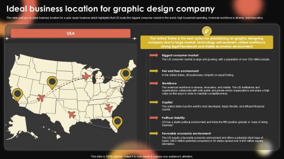 Ideal Business Location For Graphic Sample Pentagram Business Plan PPT Example BP SS V Ideal Business Location For Graphic Sample Pentagram Business Plan PPT Example BP SS V