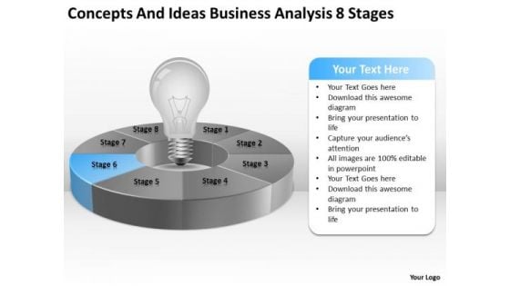 Ideas Business Analysis 8 Stages Ppt Design Plan PowerPoint Slides