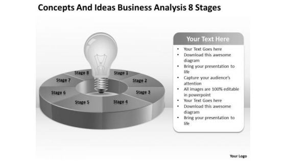 Ideas Business Analysis 8 Stages Ppt Example Of Plan Outline PowerPoint Templates