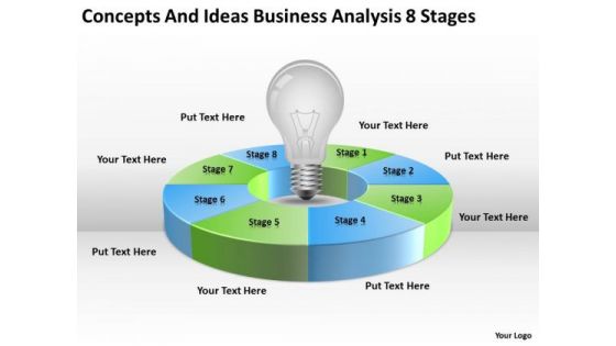 Ideas Business Analysis 8 Stages Ppt Writing Plan Template PowerPoint Templates