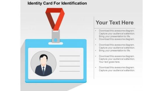 Identity Card For Identification PowerPoint Template