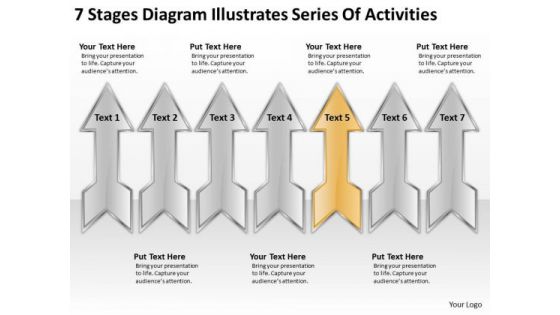 Illustrates Series Of Activities Sample Business Plan Template PowerPoint Templates