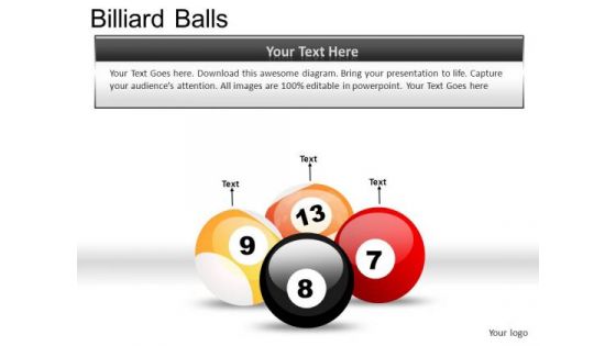 Illustration Billiard Balls PowerPoint Slides And Ppt Diagram Templates