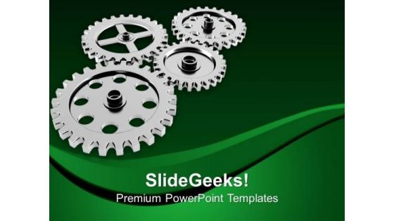 Illustration Group Gears Technology PowerPoint Templates Ppt Backgrounds For Slides 0613