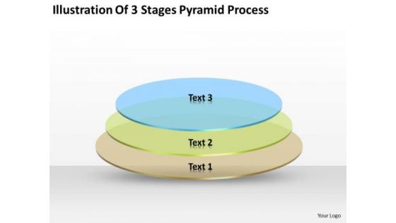 Illustration Of 3 Stages Pyramid Process Ppt Company Business Plan PowerPoint Templates
