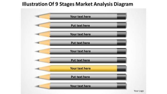 Illustration Of 9 Stages Market Analysis Diagram Ppt Business Plan Companies PowerPoint Slides