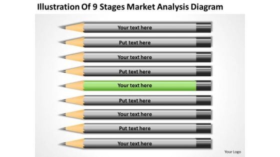 Illustration Of 9 Stages Market Analysis Diagram Ppt Business Plan Formats PowerPoint Templates