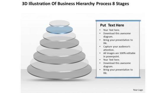 Illustration Of Business Hierarchy Process 8 Stages Ppt Plan PowerPoint Slides