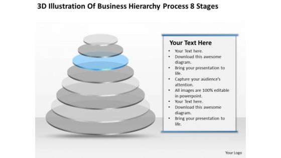 Illustration Of Business Hierarchy Process 8 Stages Ppt Plans PowerPoint Templates