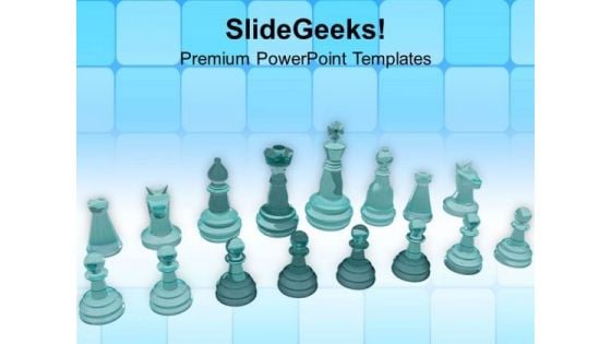 Illustration Of Chess Team PowerPoint Templates Ppt Backgrounds For Slides 0713