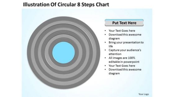 Illustration Of Circular 8 Steps Chart Ppt Business Plan PowerPoint Templates