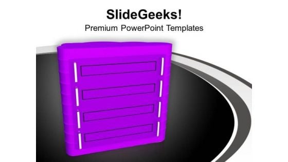 Illustration Of Computer Server PowerPoint Templates Ppt Backgrounds For Slides 0713