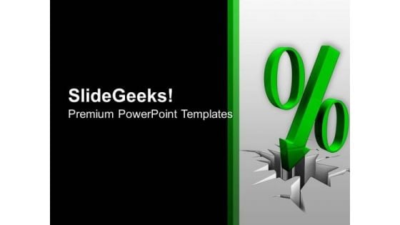 Illustration Of Green Percent Sign PowerPoint Templates Ppt Backgrounds For Slides 0213