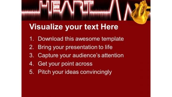 Illustration Of Heart Medical Theme PowerPoint Templates Ppt Backgrounds For Slides 0513