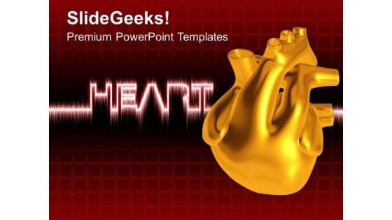 Illustration Of Heart Medical Theme PowerPoint Templates Ppt Backgrounds For Slides 0513