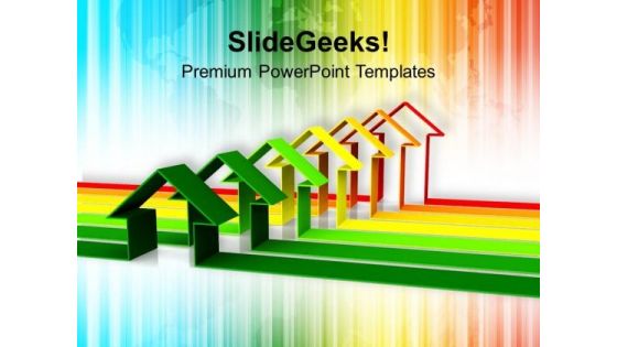 Illustration Of Home Energy Rating Concept PowerPoint Templates Ppt Backgrounds For Slides 1212