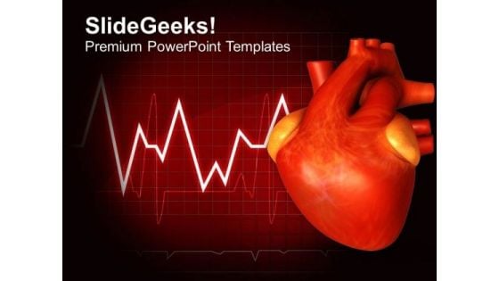 Illustration Of Human Heart PowerPoint Templates Ppt Backgrounds For Slides 0413
