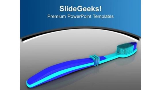 Illustration Of Hygienic Toothbrush PowerPoint Templates Ppt Backgrounds For Slides 0413