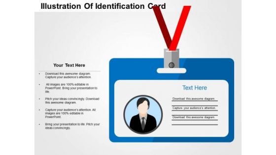 Illustration Of Identification Card PowerPoint Templates