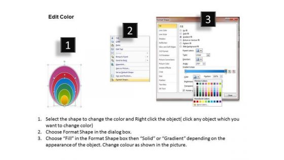 Illustration Of Multicolored Circles 6 Stages Business Planning PowerPoint Templates