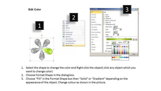 Illustration Of Multicolored Spoke Diagram 5 Stages Business Plan Excel PowerPoint Templates