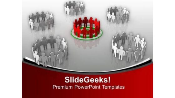 Illustration Of One Group PowerPoint Templates Ppt Backgrounds For Slides 0813