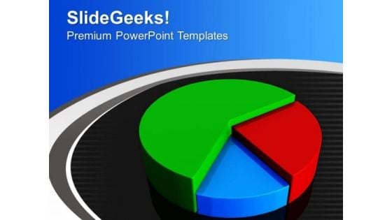 Illustration Of Pie Chart Market Strategy PowerPoint Templates Ppt Backgrounds For Slides 0313