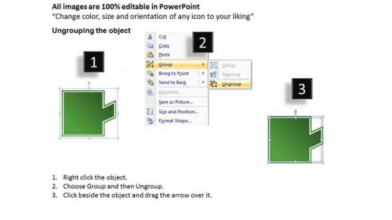 Illustration Of Puzzle Process Using 8 Stages Typical Flow Chart PowerPoint Templates