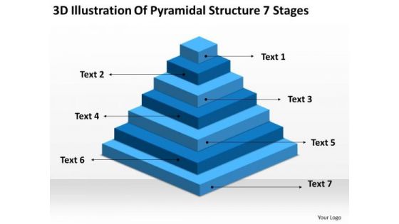 Illustration Of Pyramidial Structure 7 Stages Ppt Business Financial Plan PowerPoint Templates