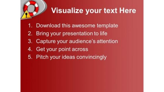 Illustration Of Rescue Icons PowerPoint Templates Ppt Backgrounds For Slides 0113