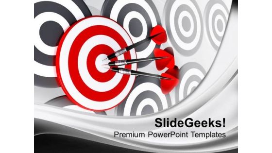 Illustration Of Right Target Concept PowerPoint Templates Ppt Backgrounds For Slides 0413