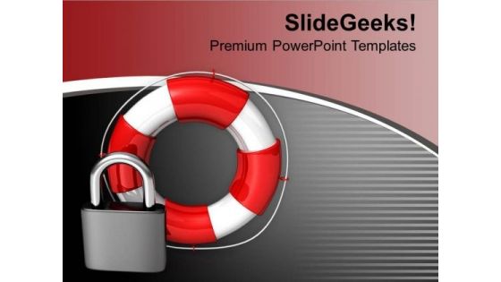 Illustration Of Safety And Security PowerPoint Templates Ppt Backgrounds For Slides 0313