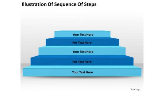 Illustration Of Sequence Steps Ppt 1 Write Business Plan Template PowerPoint Templates