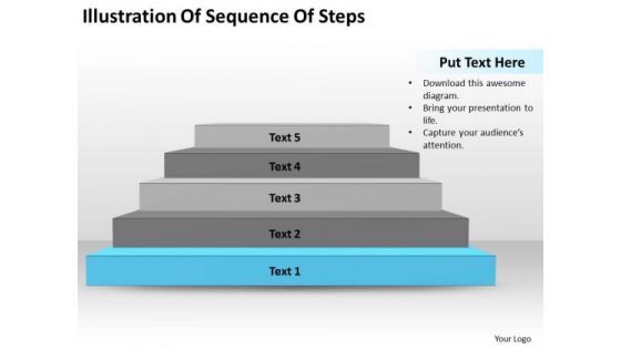 Illustration Of Sequence Steps Ppt Business Plans Format PowerPoint Slides