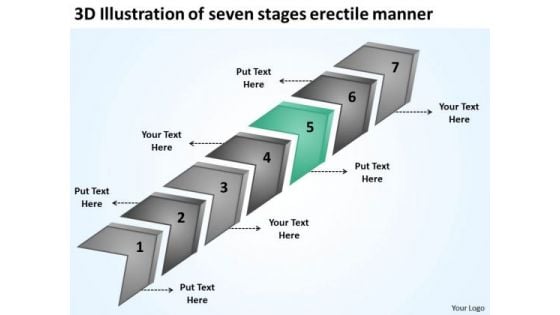 Illustration Of Seven Stages Erectile Manner Entertainment Business Plan PowerPoint Slides