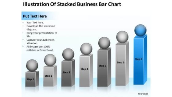 Illustration Of Stacked Business Bar Chart Ppt Examples Plan PowerPoint Templates