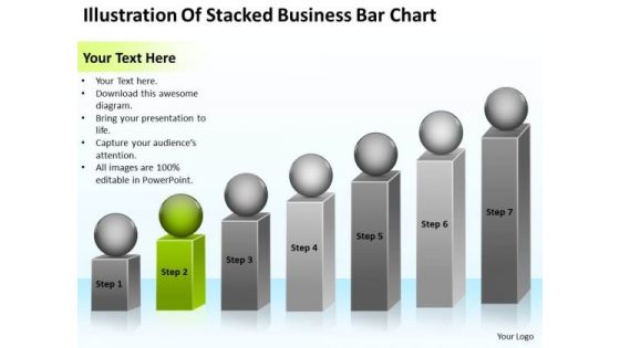 Illustration Of Stacked Business Bar Chart Ppt Plans Pro PowerPoint Templates