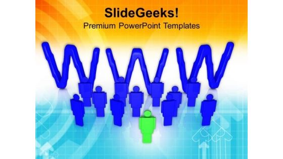 Illustration Of World Wide Web PowerPoint Templates Ppt Backgrounds For Slides 0713