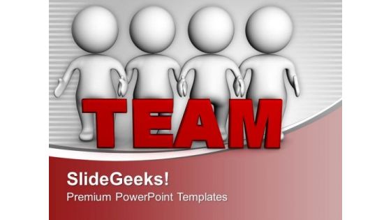 Image Of 3d Business Team PowerPoint Templates Ppt Backgrounds For Slides 0213