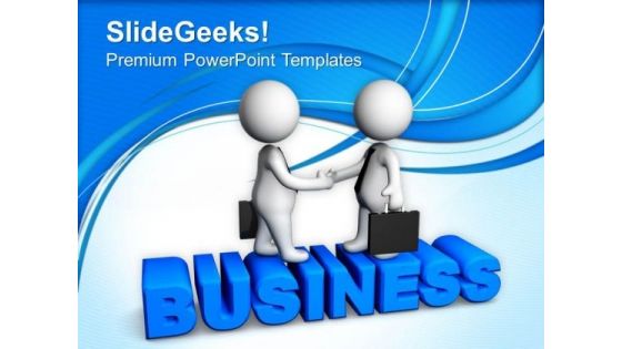 Image Of Business Handshake PowerPoint Templates Ppt Backgrounds For Slides 0713