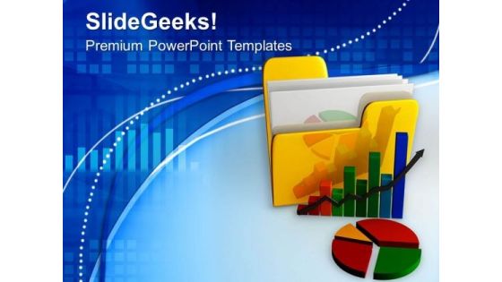 Image Of Folder And Charts PowerPoint Templates Ppt Backgrounds For Slides 0713