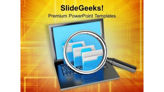 Image Of Folder Checking PowerPoint Templates Ppt Backgrounds For Slides 0713