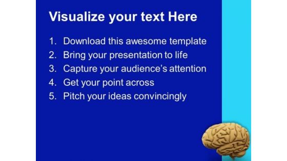 Image Of Human Brain PowerPoint Templates Ppt Backgrounds For Slides 0713
