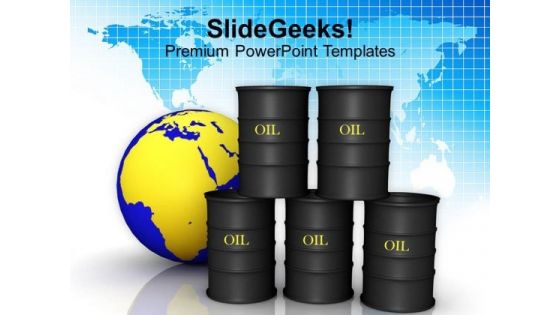 Image Of Oil Trading Concept PowerPoint Templates Ppt Backgrounds For Slides 0213