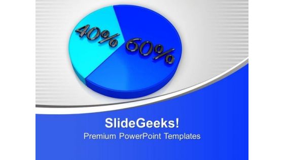 Image Of Pie Chart With Percent PowerPoint Templates Ppt Backgrounds For Slides 0213